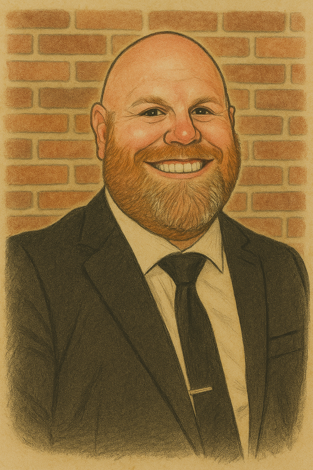 caricature of Tony Gensler