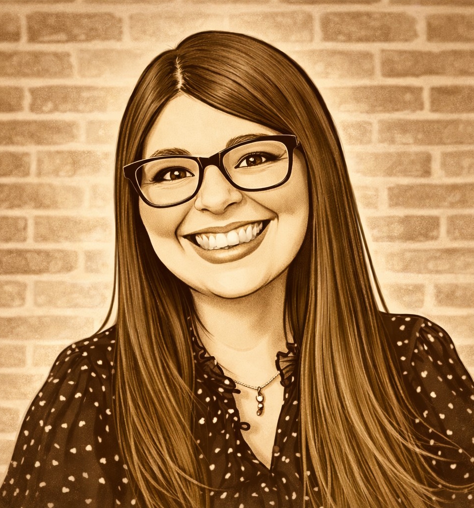 caricature of Erin Morse